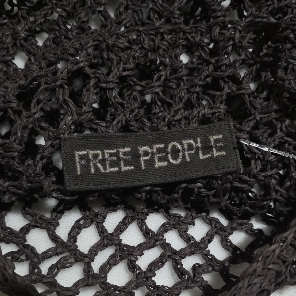 FREE PEOPLE‎ Brown Crochet Tote Bag